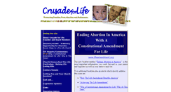 Desktop Screenshot of crusadeforlife.org